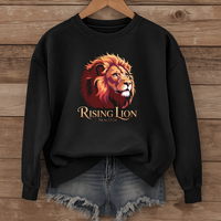 Load image into Gallery viewer, Rising Lion Sweatshirt, Numbers 23:24, Bible Verse Christian Shirt, Unisex Faith Pullover