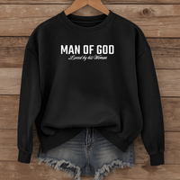Load image into Gallery viewer, Man of God Loved By His Woman, Christian Sweatshirt, Men's Faith, Father's Day, Valentines Gift