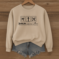 Load image into Gallery viewer, Jesus Made Her A Nana = Crewneck Sweatshirt