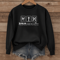 Load image into Gallery viewer, Jesus Made Her A Nana = Crewneck Sweatshirt