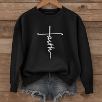 Load image into Gallery viewer, Cross Faith Design - Women's Sweatshirt