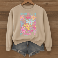 Load image into Gallery viewer, The Lord Is Greater Than the Giants You Face, Floral Christian Sweatshirt, Faith Based Shirt