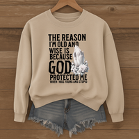 Load image into Gallery viewer, God Protected Me - Christian Sweatshirt for Aunts and Grandmas