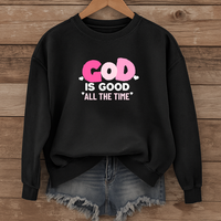 Load image into Gallery viewer, God Is Good All the Time, Christian Sweatshirt, Faith Heart Design Shirt, Valentine Gift For Her