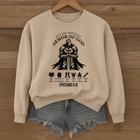 Load image into Gallery viewer, Armor of God, Ephesians 6:10, Christian Sweatshirt, Faith Shirt, Bible Verse