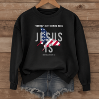 Load image into Gallery viewer, Normal Isn't Coming Back Jesus Is, Revelation 14 Shirt, American Flag Sweatshirt , Christian Patriotic Gifts