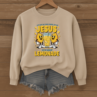 Load image into Gallery viewer, Life Gave Me Lemons, Jesus Lemonade Shirt, Christian Sweatshirt, Child of God, Faith Apparel