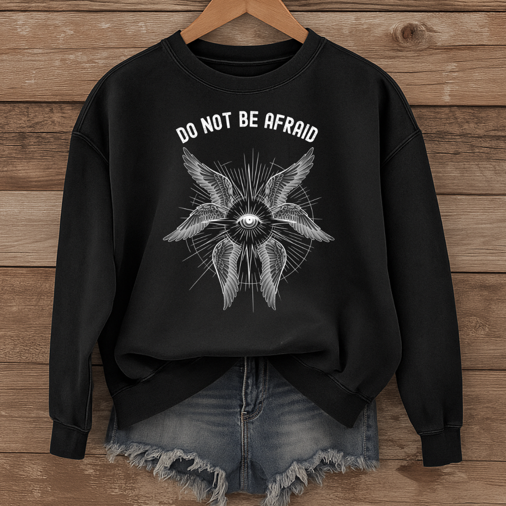 Do Not Be Afraid Biblically Accurate Angel - Sweatshirt