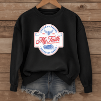 Load image into Gallery viewer, Fueled by Prayer Saved by Grace, Dad Sweatshirt, Biker Sweatshirt, Motorcycle Shirt, Christian Sweatshirt
