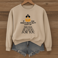 Load image into Gallery viewer, If God Can Make a Bugs Butt Light Up, Christian Sweatshirt, Jesus Inspirational, Firefly Shirt