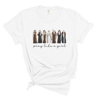 Load image into Gallery viewer, Pray Like a Girl Comfort Colors Soft Women's Tee