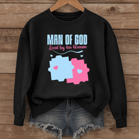 Load image into Gallery viewer, Man of God Loved by His Woman Unisex Christian Sweatshirt