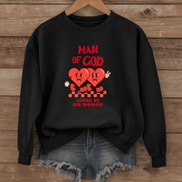 Load image into Gallery viewer, Man Of God Loved By His Woman, Valentines Gift, Heart Shirt, Father's Day, Boyfriend Shirt