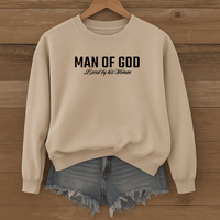 Load image into Gallery viewer, Man of God Loved By His Woman, Christian Sweatshirt, Men's Faith, Father's Day, Valentines Gift