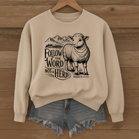 Load image into Gallery viewer, Follow the Word Not the Herd, Christian Sweatshirt, Isaiah 8:11-13, Bible Verse Shirt