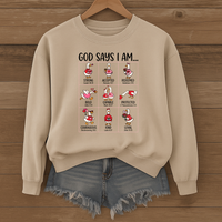 Load image into Gallery viewer, God Says I Am - Cute Christian Goose Sweatshirt