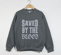 Load image into Gallery viewer, Saved By The Blood - Christian Sweatshirt