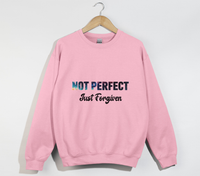 Load image into Gallery viewer, Not Perfect, Just Forgiven - Christian Sweatshirt

