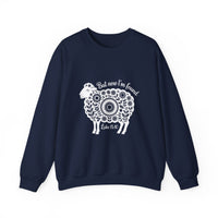 Load image into Gallery viewer, Christian Lost Sheep Sweatshirt, Luke 15:10, But Now I'm Found, Bible Verse, Unisex Shirt Gift