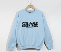 Load image into Gallery viewer, Grace Game Strong - Christian Sweatshirt
