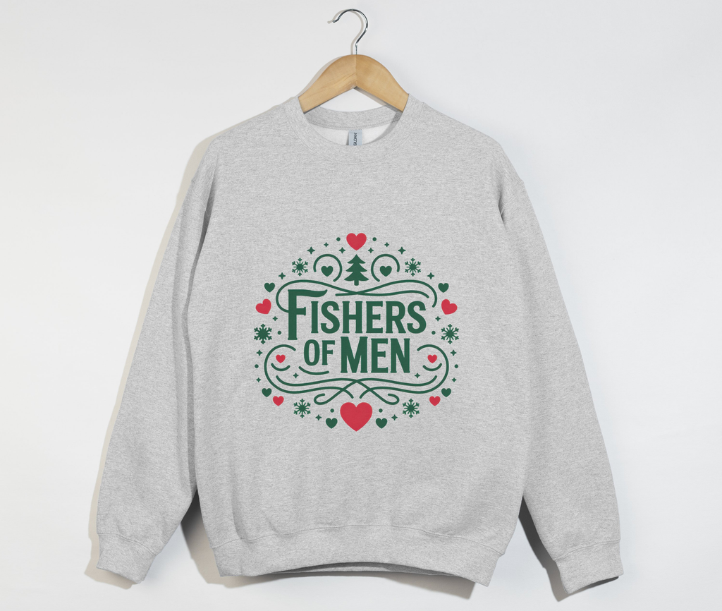 Fishers Of Men - Christian Christmas Sweatshirt