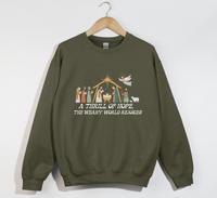 A Thrill Of Hope, The Weary World Rejoices - Christmas Sweatshirt