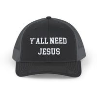 Load image into Gallery viewer, Snapback Trucker Cap - Y&#39;all Need Jesus
