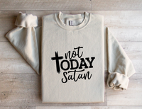 Load image into Gallery viewer, Not Today Satan - Women&#39;s Sweatshirt
