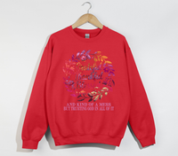 Load image into Gallery viewer, Grateful, Thankful, Blessed And Kind Of A Mess - Christian Sweatshirt
