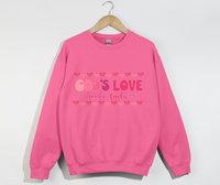 Load image into Gallery viewer, God&#39;s Love Never Fails - Christian Sweatshirt
