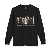 Load image into Gallery viewer, Pray Like a Girl Long Sleeve Tee