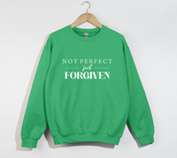 Load image into Gallery viewer, Not Perfect, Just Forgiven - Christian Sweatshirt

