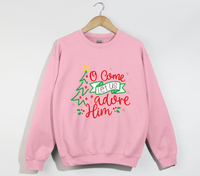 Load image into Gallery viewer, Oh Come Let Us Adore Him - Christmas Sweatshirt
