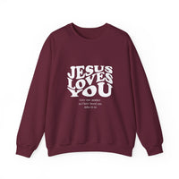 Load image into Gallery viewer, Jesus Loves You Love One Another - Sweatshirt
