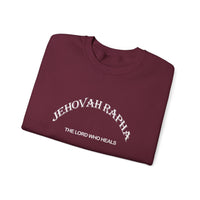 Load image into Gallery viewer, Jehovah Rapha Sweatshirt, The Lord Who Heals, Christian Unisex Faith Pullover
