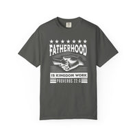 Load image into Gallery viewer, Fatherhood Is Kingdom Work Christian Men Shirt - Comfort Colors Tee