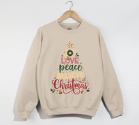 Load image into Gallery viewer, Joy Love Peace Believe Christmas - Sweatshirt
