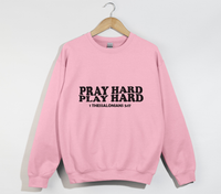 Load image into Gallery viewer, Pray Hard, Play Hard - Christian Sweatshirt
