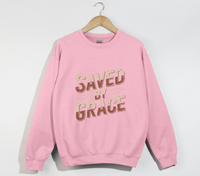 Load image into Gallery viewer, Saved By Grace - Christian Sweatshirt

