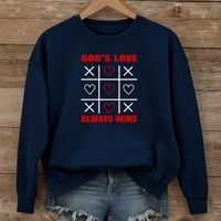 Load image into Gallery viewer, Gods Love Always Wins, Christian Valentine Shirt, Jesus Lover Shirt, Faith Gift Ideas