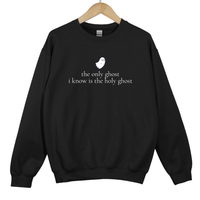 Load image into Gallery viewer, The Only Ghost I Know Is The Holy Ghost - Funny Christian Halloween Shirt, Faith Autumn Sweatshirt