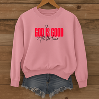 Load image into Gallery viewer, God Is Good All The Time, God Is Good Shirt, Christian Sweatshirt, Bible Verse Faith Shirt