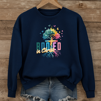 Load image into Gallery viewer, Rooted in Christ, Christian Sweatshirt, Jesus Lover Shirt, Religious Gift for Believers