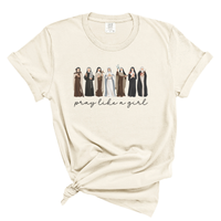 Load image into Gallery viewer, Pray Like a Girl Comfort Colors Soft Women's Tee