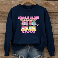 Load image into Gallery viewer, Jesus Is My Jam Christian Sweatshirt, Cute Faith Shirt, Christian Mom, Funny Christian Gift