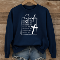 Load image into Gallery viewer, GOD Designed Me Created Me, Inspirational Religious Shirt, Christian Sweatshirt