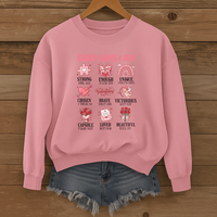 Load image into Gallery viewer, God Says I Am, Women's Sweatshirt, Christian Sweatshirt, Girly Faith Shirt, Cute Gift for Her, Valentines Gift