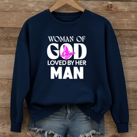 Load image into Gallery viewer, Woman of God Sweatshirt, For Wife, Christian Sweatshirt, Women's Faith, Mother's Day, Valentines Gift