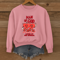 Load image into Gallery viewer, Man Of God Loved By His Woman, Valentines Gift, Heart Shirt, Father's Day, Boyfriend Shirt