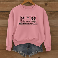 Load image into Gallery viewer, Jesus Made Her A Nana = Crewneck Sweatshirt